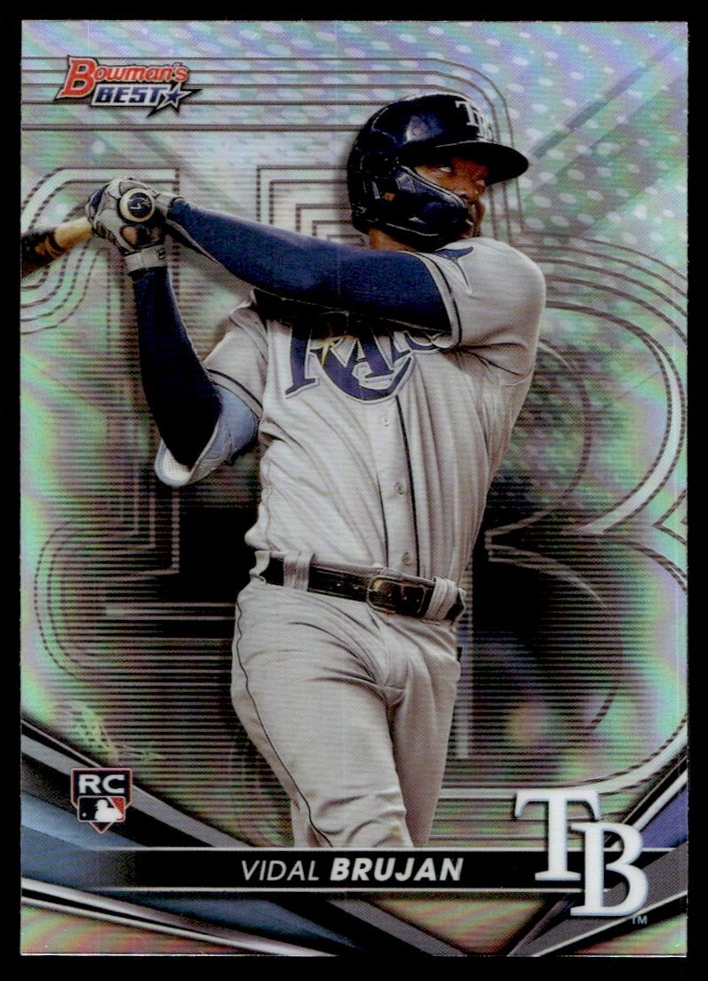 2022 Bowman's Best Refractor Vidal Brujan Rookie G61 Tampa Bay Rays #55