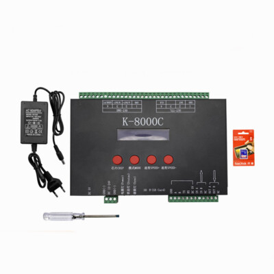 K8000C Programmierbarer DMX SPI LED Pixel Controller für WS2811 WS2812 LED Strip