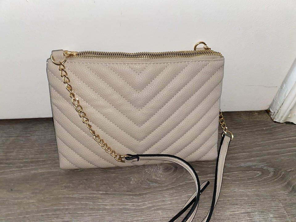 Isabelle Vegan Crossbody Beige Purse eBay
