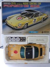 NIKKO PORSCHE 911 S DELUXE BATTERY OPERATED RADIO CONTROL CAR TOP OVP