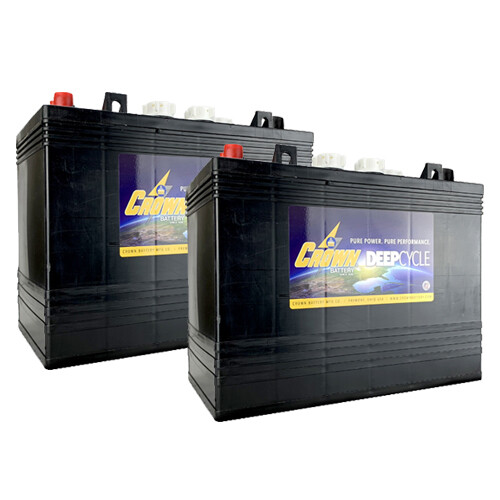 Crown T1275 12V 150Ah Deep Cycle Flooded Lead Acid Golf Cart Battery
