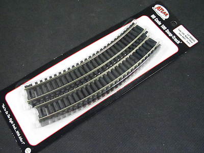 Atlas #831 HO-scale Code 100 Nickel Silver Snap-Track 15'' Full Curves (6)