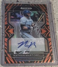 2022 Prizm Tiger Stripes /25 Nathan Martorella Auto No. PDP150!