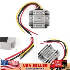 WaterProof 12V/24V to 5V 3A 15W Step Down DC/DC Power Converter Regulator US