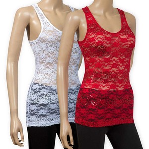 red sequin vest top