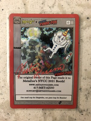 NEW MetaZoo New York Comic Con NYCC 21 Exclusive Holo Promo Sold Out 2241/5000