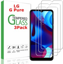 3 Pack For Motorola Moto G Pure 2021 Premium Tempered Glass Screen Protector
