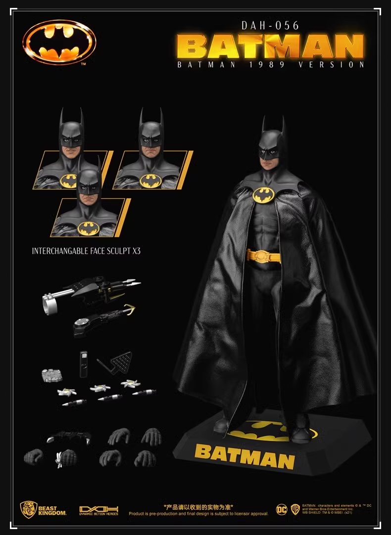 Beast Kingdom DAH-056 The Batman 1989 Version 1/9 Action Figure In
