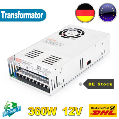 360W DC 12V 30A Schaltnetzteil Netzteil Netzgerät Trafo Transformator Treiber DE
