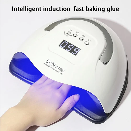 UV LED Nagel Lampe 220W Trockner Gel Politur Licht Maniküre Salon Aushärtung SUN X7 Max - Bild 3 von 12