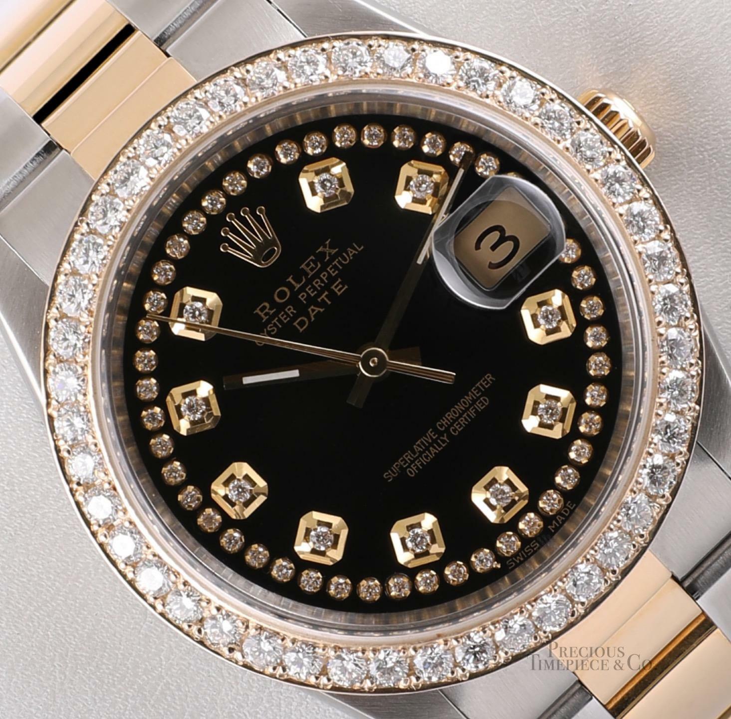 Rolex Datejust Oyster 18k 1.5ct Diamond