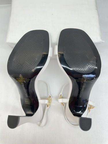KARL LAGERFELD PARIS Women's Cybil High-Heel White Sandals 7M EU37.5 - Picture 9 of 11