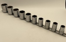 Vintage Par-x Snap-on 10 Piece 12 Drive 6-point Sae Chrome Socket Set Lot