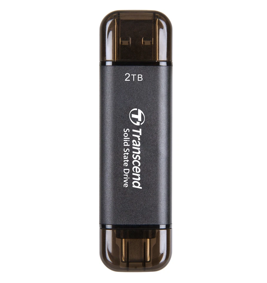 2TB Transcend ESD310C Dual USB Portable SSD (USB Type-A and Type-C) - Image 2 of 4