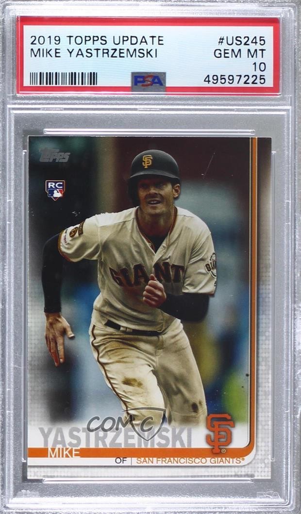 2019 Topps Update Mike Yastrzemski #US245 PSA 10 GEM MT 6yz