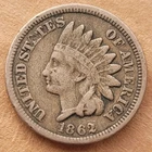 1862 Indian Head Cent Penny FINE+/VF Details
