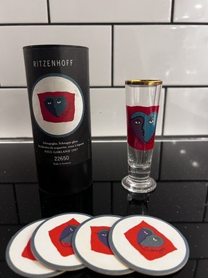 Vintage Ritzenhoff schnapps glass Paul Garland (1997)
