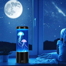 LED Jellyfish Aquarium Lamp 7 Color Mood Night Light Desk Decor