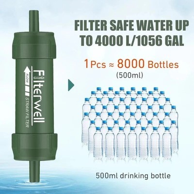 Purifier Mini Water Filter Straw Mini Drinking Water Filtering Straw Outdoor