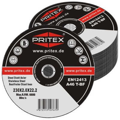 50 Stück Trennscheiben Inox 230 x 2.0 mm für Edelstahl Stahlrohre Metall Blech