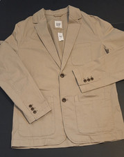 NWT GAP Women's Stretch Twill Blazer Jacket Tan Beige Size M 03/23 Release Date