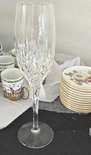 Stuart Crystal MANHATTAN Champagne Flutes Glasses Signed / Sold Individually