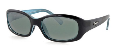 Maui Jim Punchbowl 219-03 Black Blue Sunglasses Gray Lens