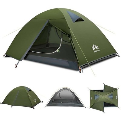 2 Person Dome Camping Tent Easy Up Removable Rainfly for Family Hiking Traveling