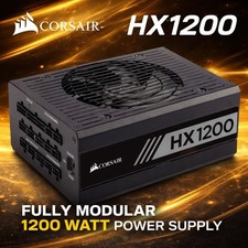 Crosair HX1200 80 PLUS PLATINUM Certified 1200W Fully Modular Power Supply Unit