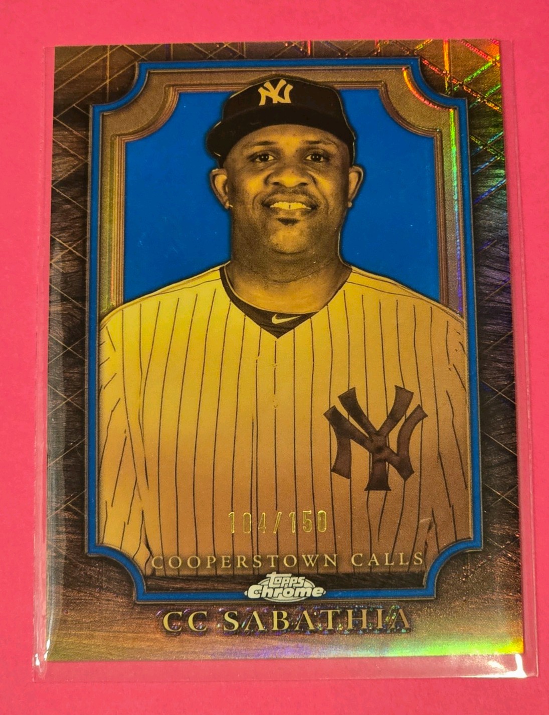2025 Topps Chrome CC SABATHIA Cooperstown Calls Blue Refractor 114/150 1:11,290