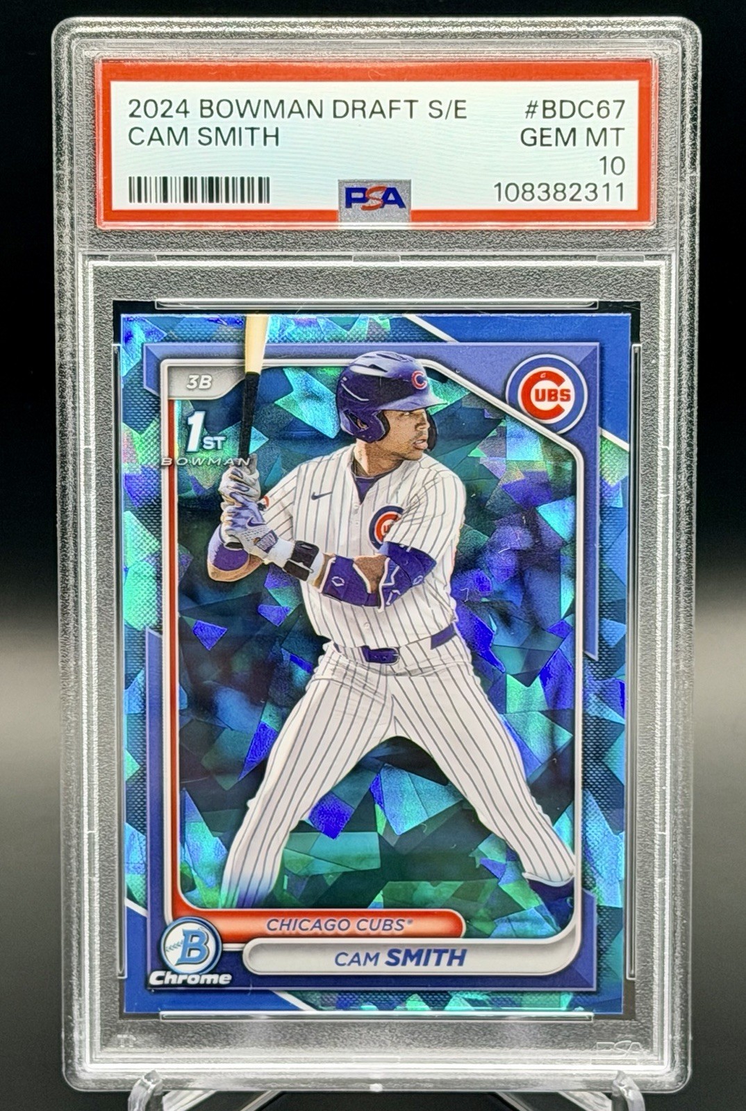 2024 Bowman Chrome Draft Sapphire Edition Cam Smith #BDC-67 (RC) PSA 10