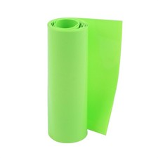 100mm Flat Width 5M Length Heat Shrink Tube Green for 18650 Batteries