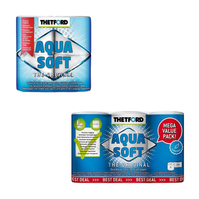 Thetford Aqua Soft schnell auflösendes, superweiches Camping Toilettenpapier