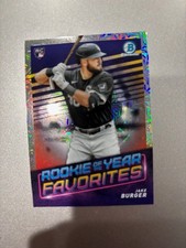 2022 Bowman - Rookie of the Year Favorites Jake Burger #ROYF-6 Mojo Refractor...