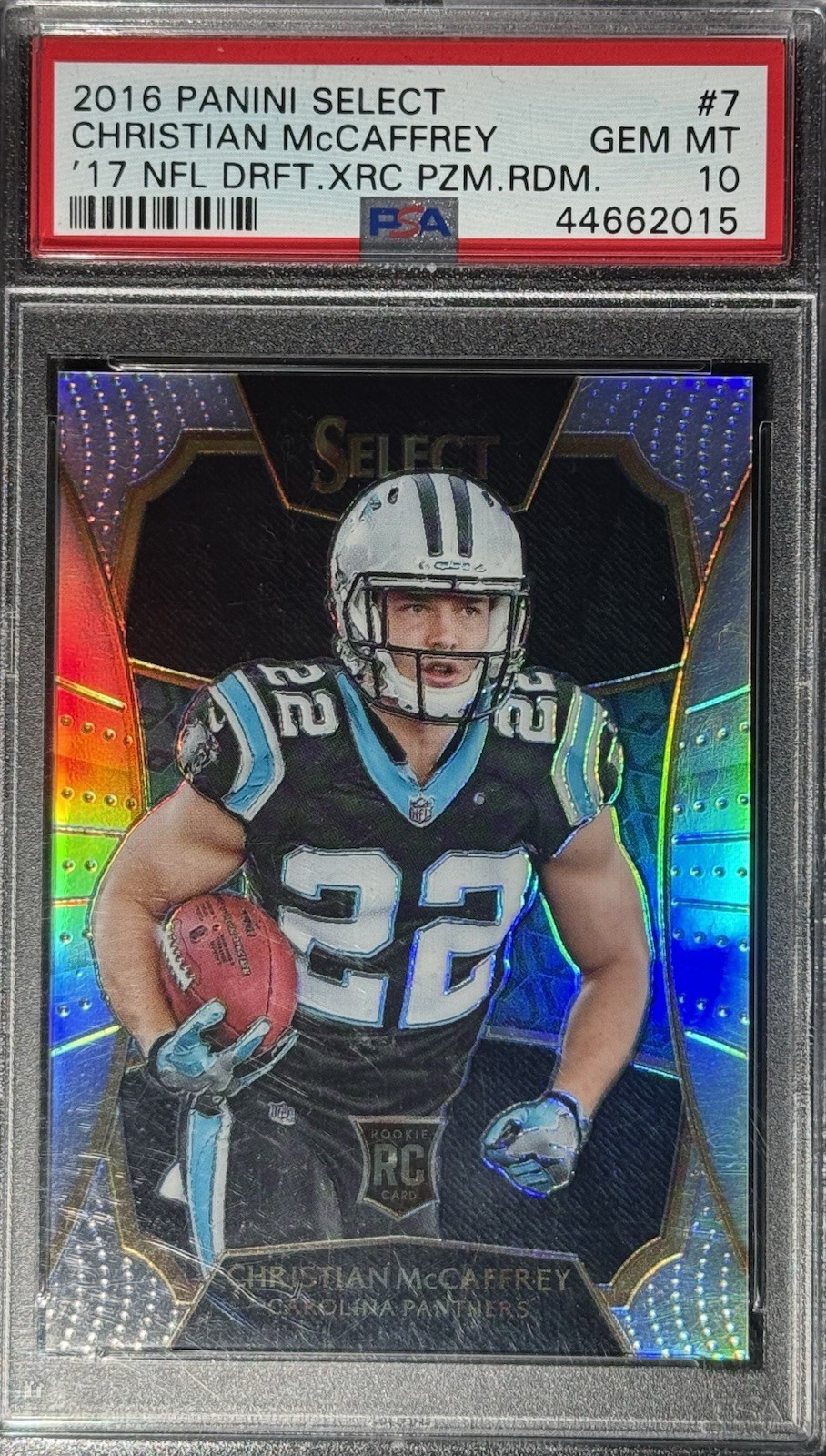 PSA 10 2016 Select Christian McCaffrey Silver Prizm XRC Panthers San Fran 49ers