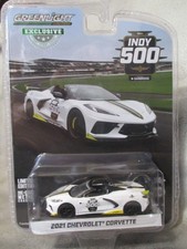 Greenlight Indy 500  2021 Chevy Corvette  Pace Car 1:64 Diecast w/Rubber Tires