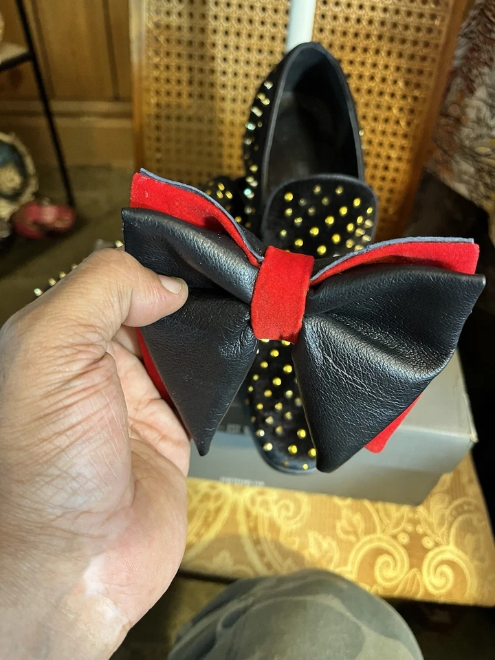 Pajarita de cuero Jumbo hecha a mano XL ajustable para hombre boda fiesta graduación nueva Foto 3 de 4