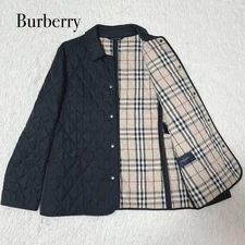 Burberry London Quilted Jacket Black Nova Check Made in England L #EL BDA