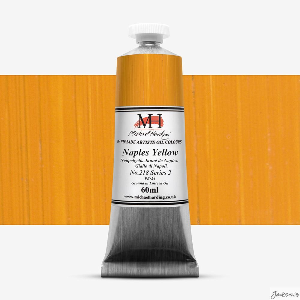 Michael Harding Oil Paint PBr24 Naples Yellow 60ml For Artist Painting