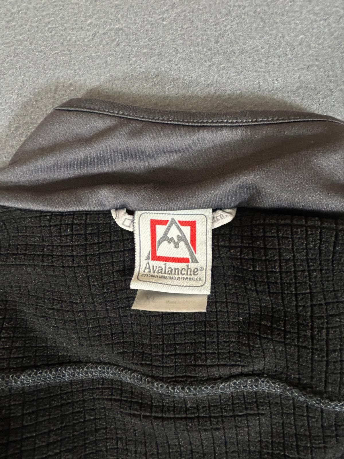 1/4 Zip Microfleece Pullover Black  Size XL Avala… - image 10