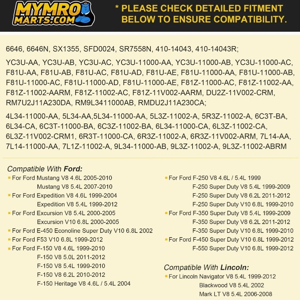 Arranque 6646N para Ford F-250 F-350 F-450 F-550 Super Duty 1999-2013 5L3Z11002A Foto 4 de 4