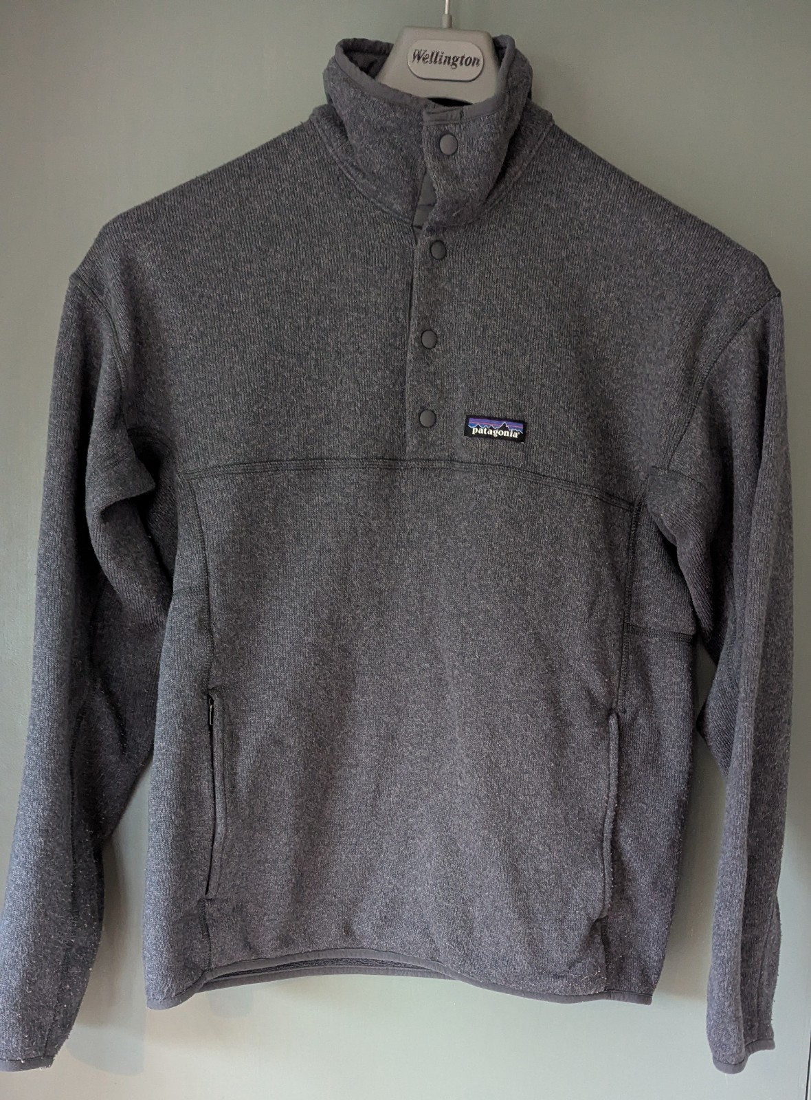 Patagonia Synchilla Fleece, T Snap , Mens Medium, Grey