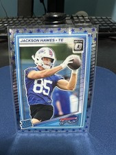 Panini 2025 Donruss Optic Rated Rookie Prizm Jackson Hawes #224 Blue Star Emoji 
