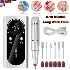 45000RPM Electric Portable Nail Drill Machine Rechargeable Low Noise Sander File