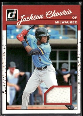 2023 Donruss #90M-JN Jackson Chourio Retro 1990 Materials - QTY AVAILABLE