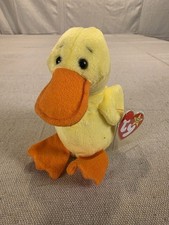 Ty Beanie Babies Quackers The Duck Plush Toy 1993 NEW