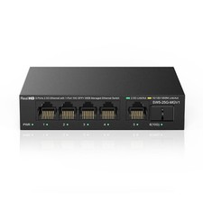 5 Port 2.5GB Web Managed Ethernet Network Switch 5 x 2.5 Gigabit 1 x 10Gb...