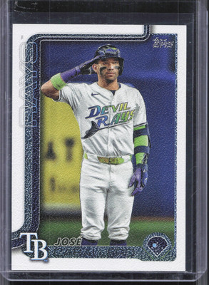 2025 Topps Series 1 #133 Jose Caballero Canvas Stock #/50 Rays | eBay