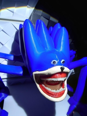 #ad Shin Sonic HUGE Articulated Fidget toy glow in the dark $39.99