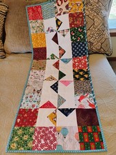 Handmade Quilted Xmas Table Runner